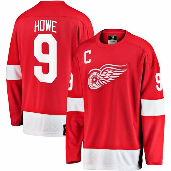 NHL Detroit Red Wings G Howe #9 Mens Fanatics "Vintage" Breakaway Jersey