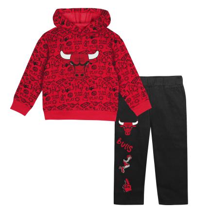NBA Chicago Bulls Give & Go Fleece 2pc Set (3T)