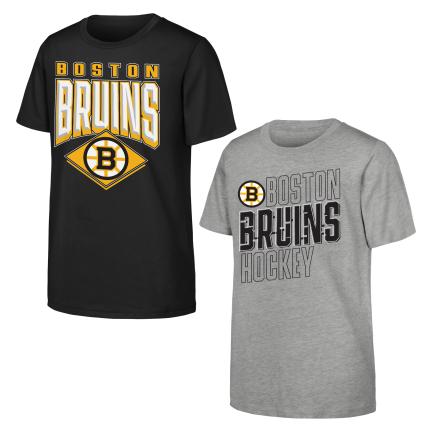 NHL Boston Bruins Youth Trench Kings "2 pack" tee shirts