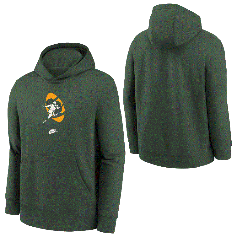 NFL Green Bay Packers Youth Nike Vintage Hoodie