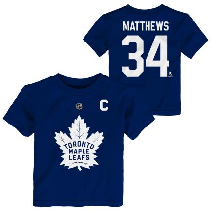 NHL Toronto Maple Leafs Infant/Toddler "Matthews" Player Tee - with "C"