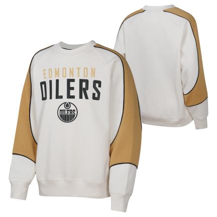 NHL Edmonton Oilers Youth Colour Blocked Fleece Crew