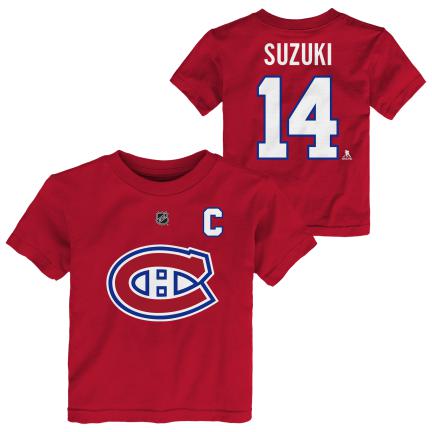 NHL Montreal Canadiens Nick Suzuki Infant Name & Number Tee #14