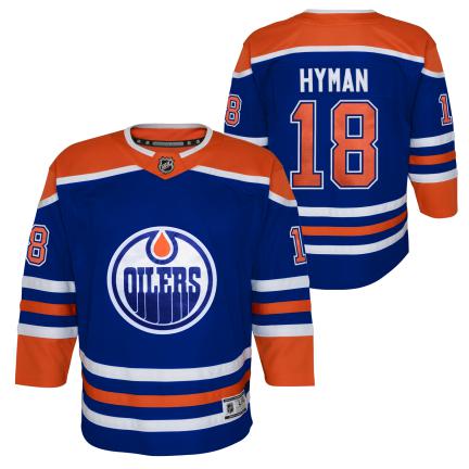 NHL Edmonton Oilers Zach Hyman Youth Premium Home Jersey