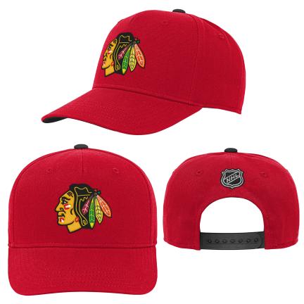 NHL Chicago Blackhawks Youth Precurved Snapback Hat