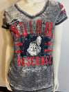 MLB Cleveland Indians Women's S Burnout Tee (online only)