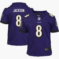 NFL Baltimore Ravens "Jackson Lamar #8" Nike Kids Jersey