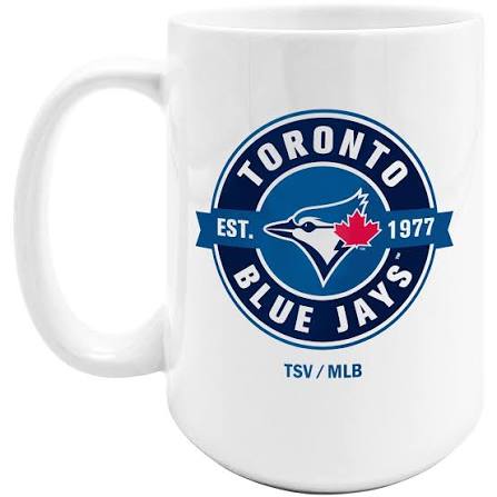 MLB Toronto Blue Jays Label 15oz Ceramic Coffee Mug (price per mug)