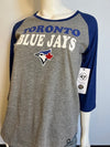 MLB Toronto Blue Jays Womens S 47 Brand 3/4 Sleeve Tee (online only)