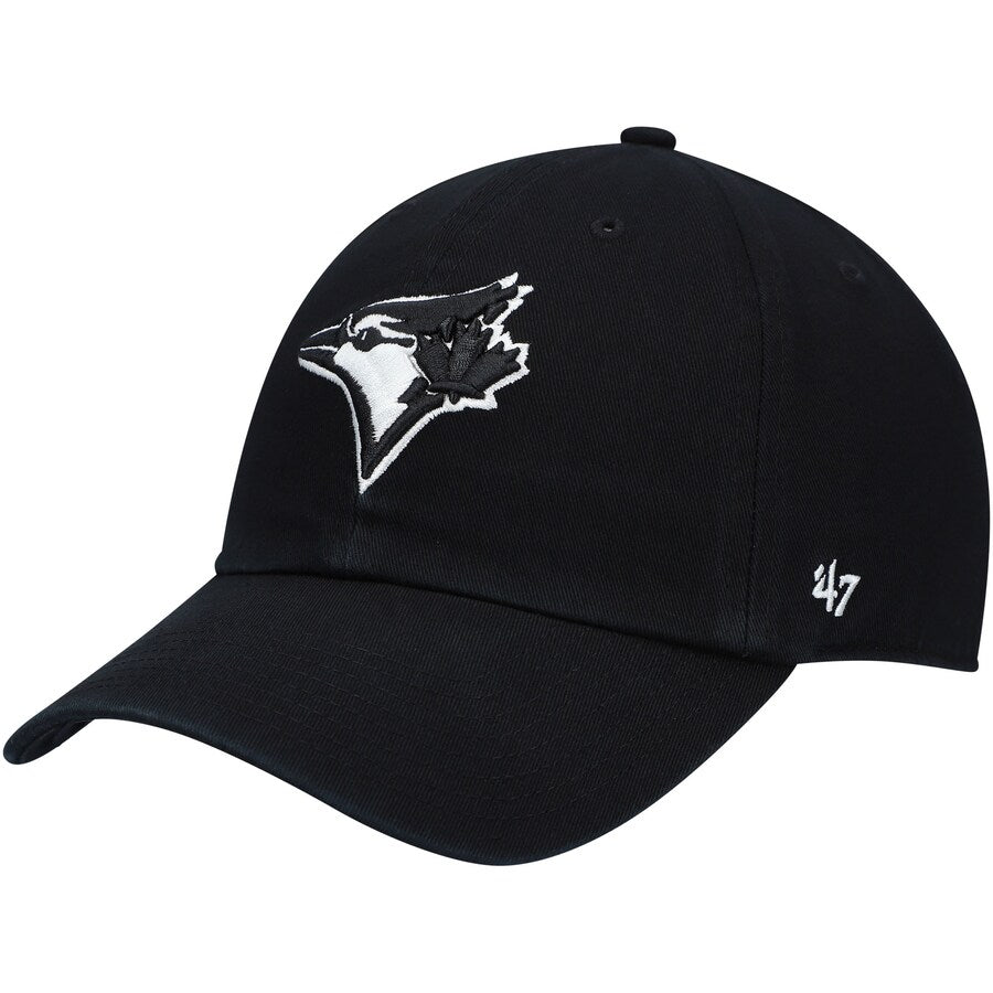 MLB Toronto Blue Jays '47 Brand Clean Up Adjustable Hat (Black)