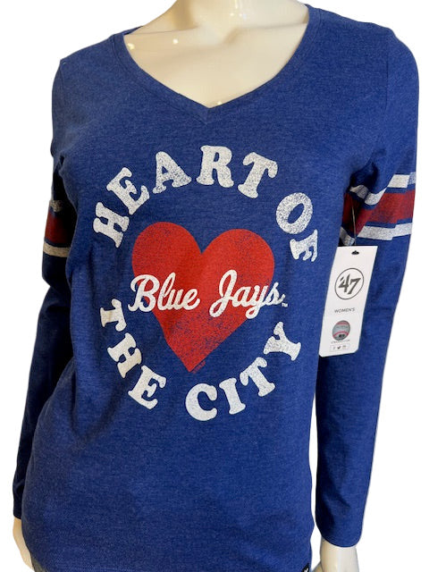 MLB Toronto Blue Jays Womens '47 Brand Long Sleeve Tee (online only)