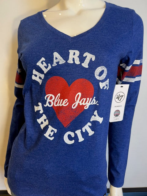 MLB Toronto Blue Jays Womens '47 Brand Long Sleeve Tee (online only)