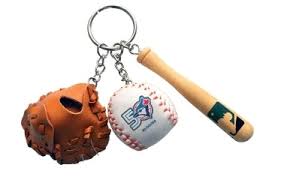 MLB Toronto Blue Jays 50th Bat, Ball & Glove Keychain