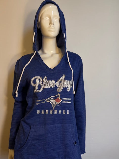 MLB Toronto Blue Jays Womens XXL Majestic Relaxed Hoodie-blue (online only)