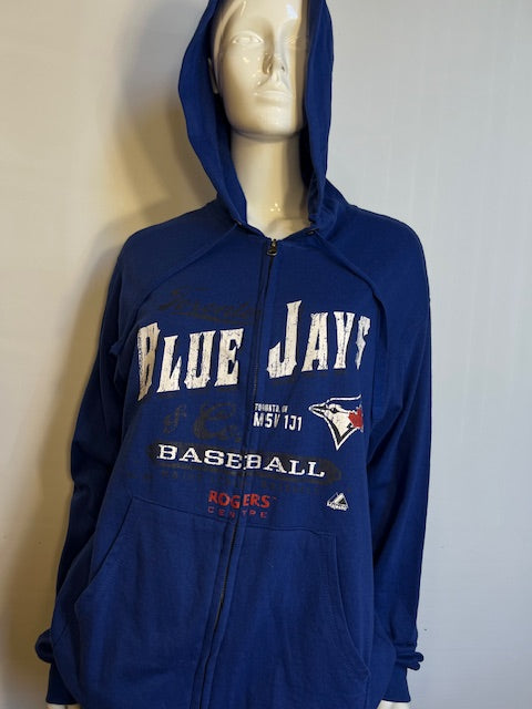 MLB Toronto Blue Jays Womens M Majestic Oversized Zip Hoodie (online only)