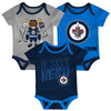 NHL Winnipeg Jets Infant Triple Clappers 3pc Creeper Set