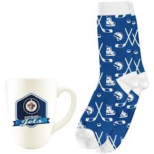 NHL Winnipeg Jets 14oz Retro Diner Mug with Socks (mens)