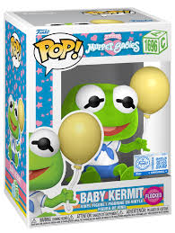 Funko Pop Baby Kermit #1696 (Flocked) - The Muppet Babies -Special Edition