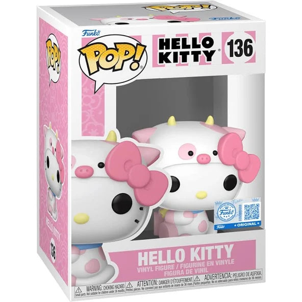 Funko Pop Hello Kitty Cow #136 -Hello Kitty Funko Special Edition