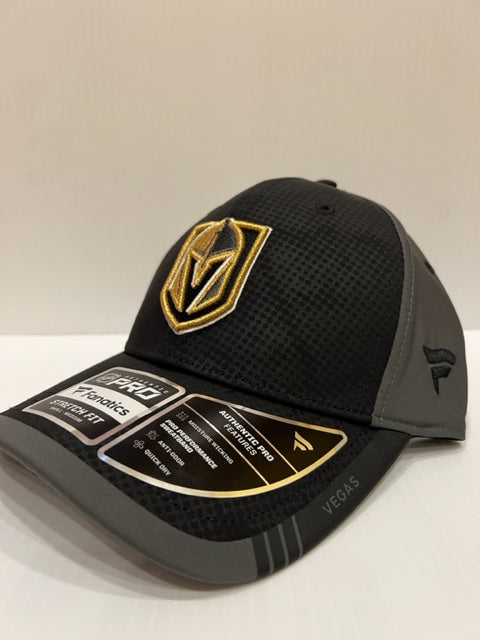 NHL Vegas Golden Knights Fanatics Authentic Pro Stretchfit Hat (black/grey)