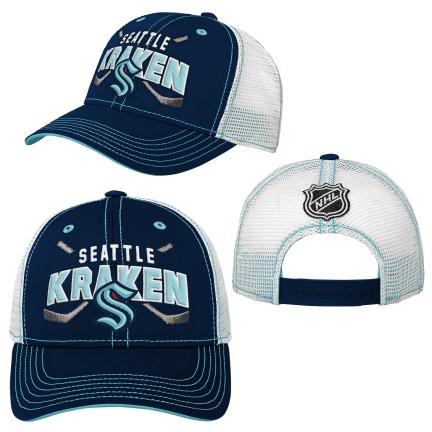 NHL Seattle Kraken Kids Lockup Meshback Hat