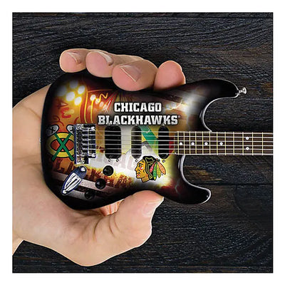 Woodrow Chicago Blackhawks 10“ Collectible Mini Guitar