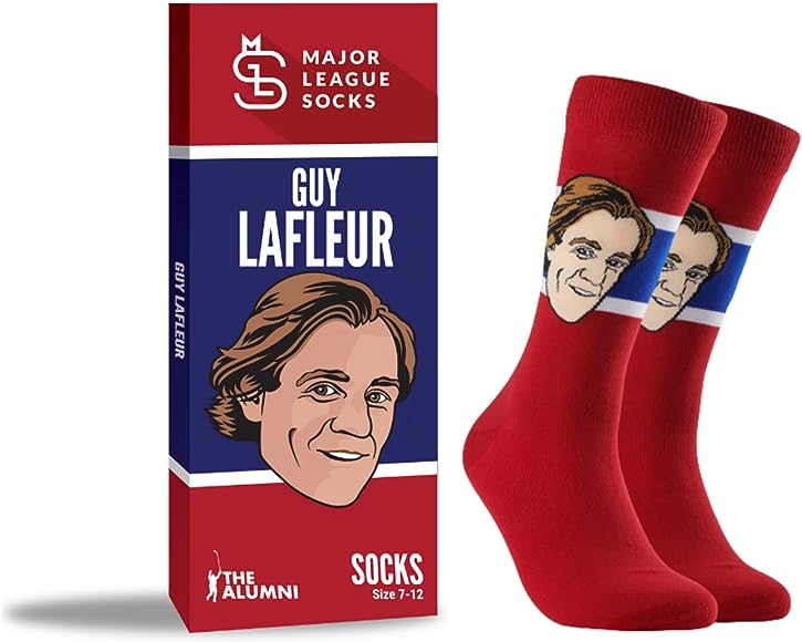 NHL Guy LaFleur National Sockey League Socks -Montreal Canadiens
