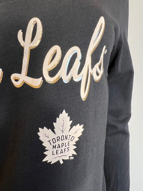 NHL Toronto Maple Leafs Women's '47 Brand  Long Sleeve V Tee (online only)
