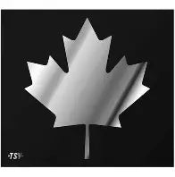Maple Leaf Chrome Decal