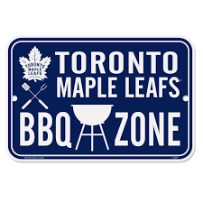 NHL Toronto Maple Leafs BBQ Zone Sign