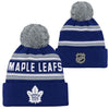 NHL Toronto Maple Leafs Youth Jacquard Toque with Pom