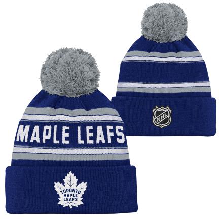 NHL Toronto Maple Leafs Youth Jacquard Toque with Pom