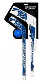 NHL Toronto Maple Leafs Breakaway Plastic Mini Stick & Goalie Stick with Foam Ball