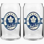 NHL Toronto Maple Leafs Nostalgia Label 16 oz Can Glass (price per glass)