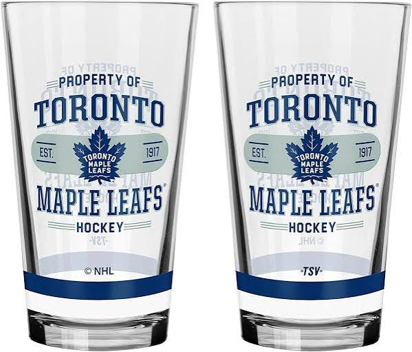 NHL Toronto Maple Leafs 16oz Property of Mixing Glass (price per glass)