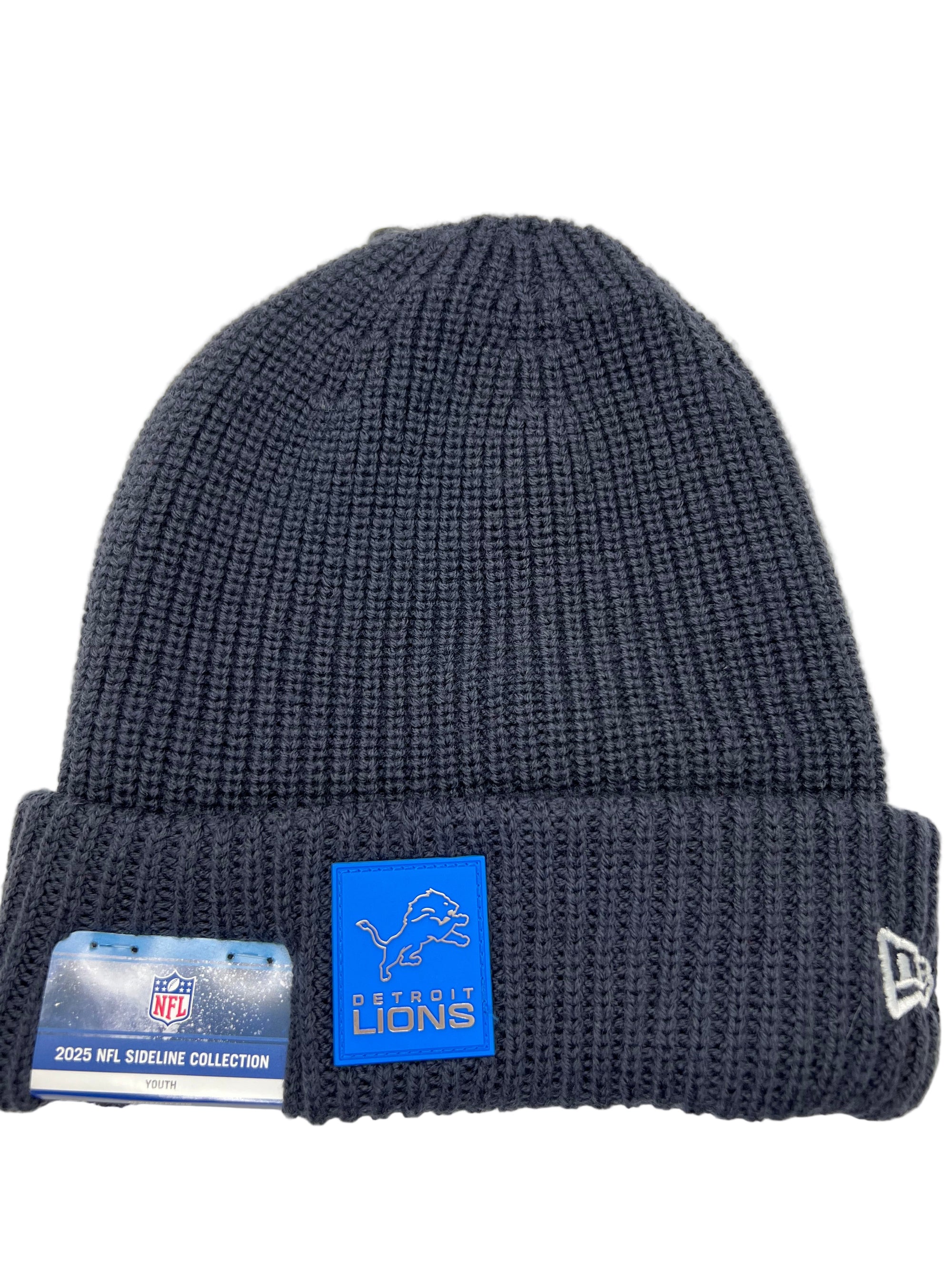 NFL Detroit Lions JR '25 New Era YOUTH Sideline Sports Knit Toque