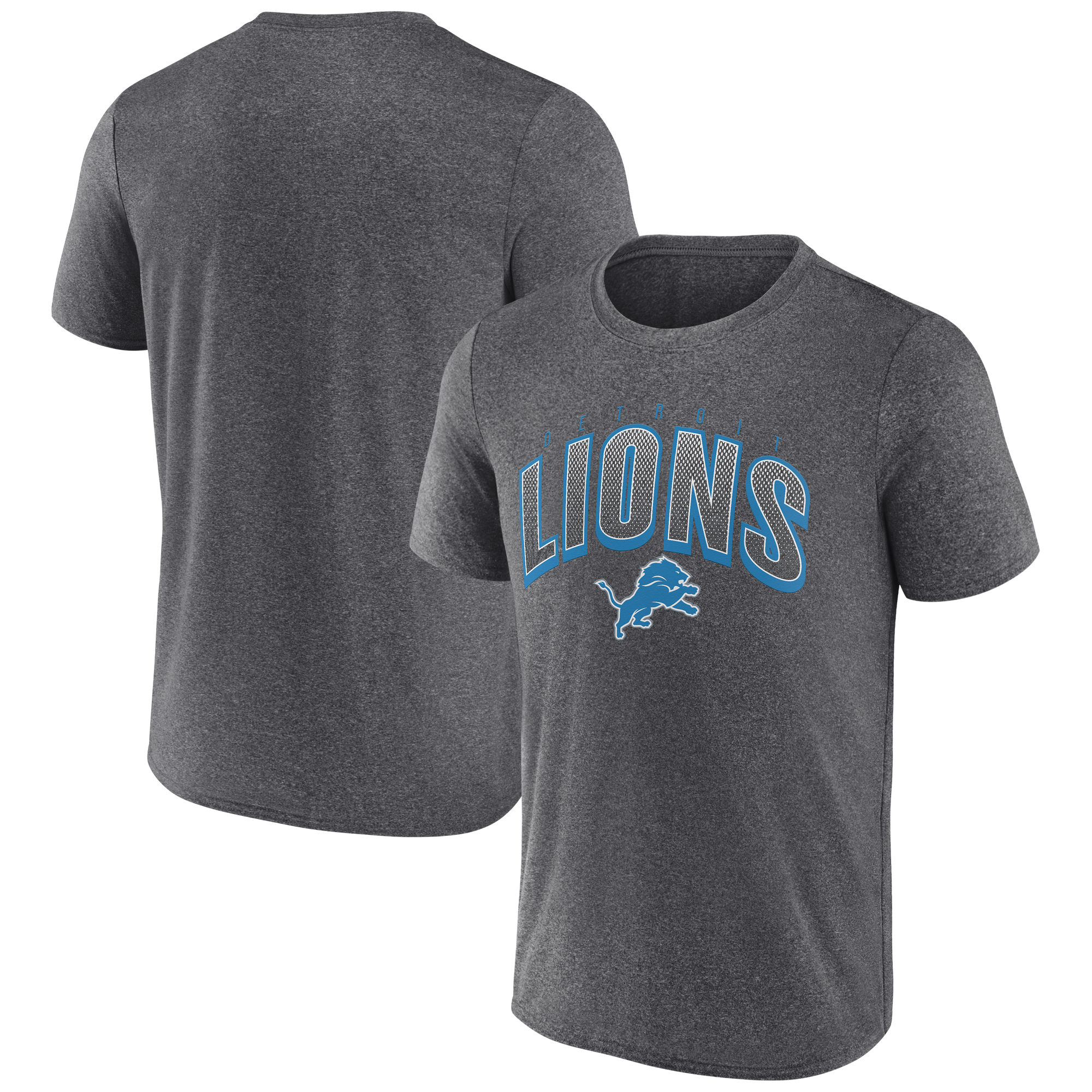NFL Detroit Lions Fanatics Faded Dot Tee (Charcoal)