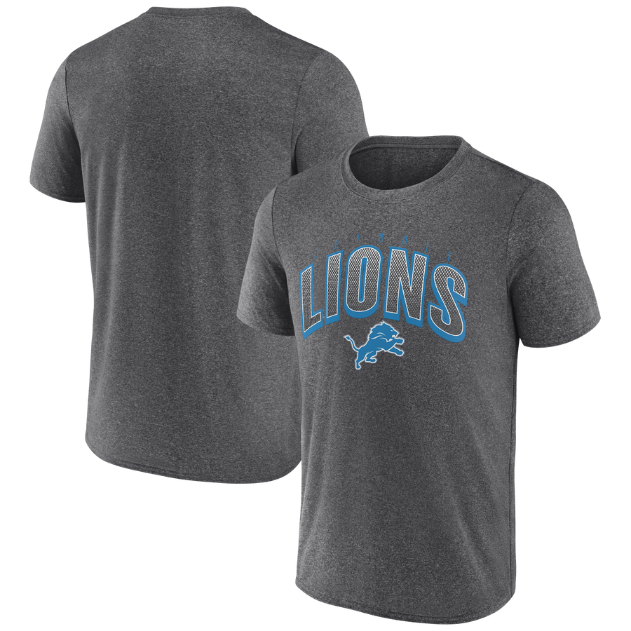 NFL Detroit Lions Fanatics Faded Dot Tee (Charcoal)