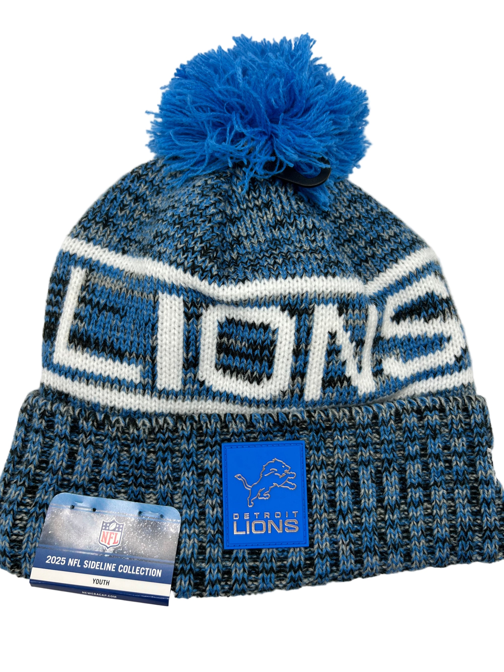 NFL Detroit Lions JR '25 New Era YOUTH Sideline Sports Knit Toque