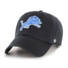 NFL Detroit Lions 47 Brand Clean Up Adjustable Hat (black)