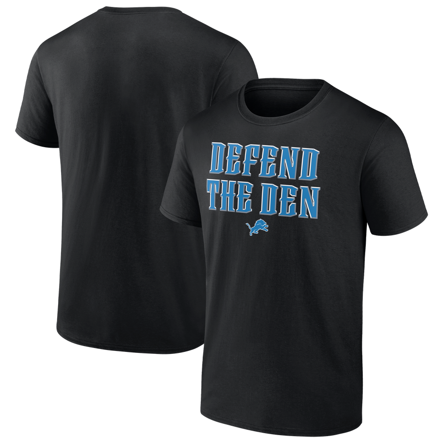 NFL Detroit Lions Fanatics Defend the Den Tee (Black)