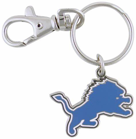 NFL Detroit Lions Logo Keychain with clasp