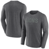 NFL Detroit Lions Fanatics Black Out Lateral Long Sleeve Tee