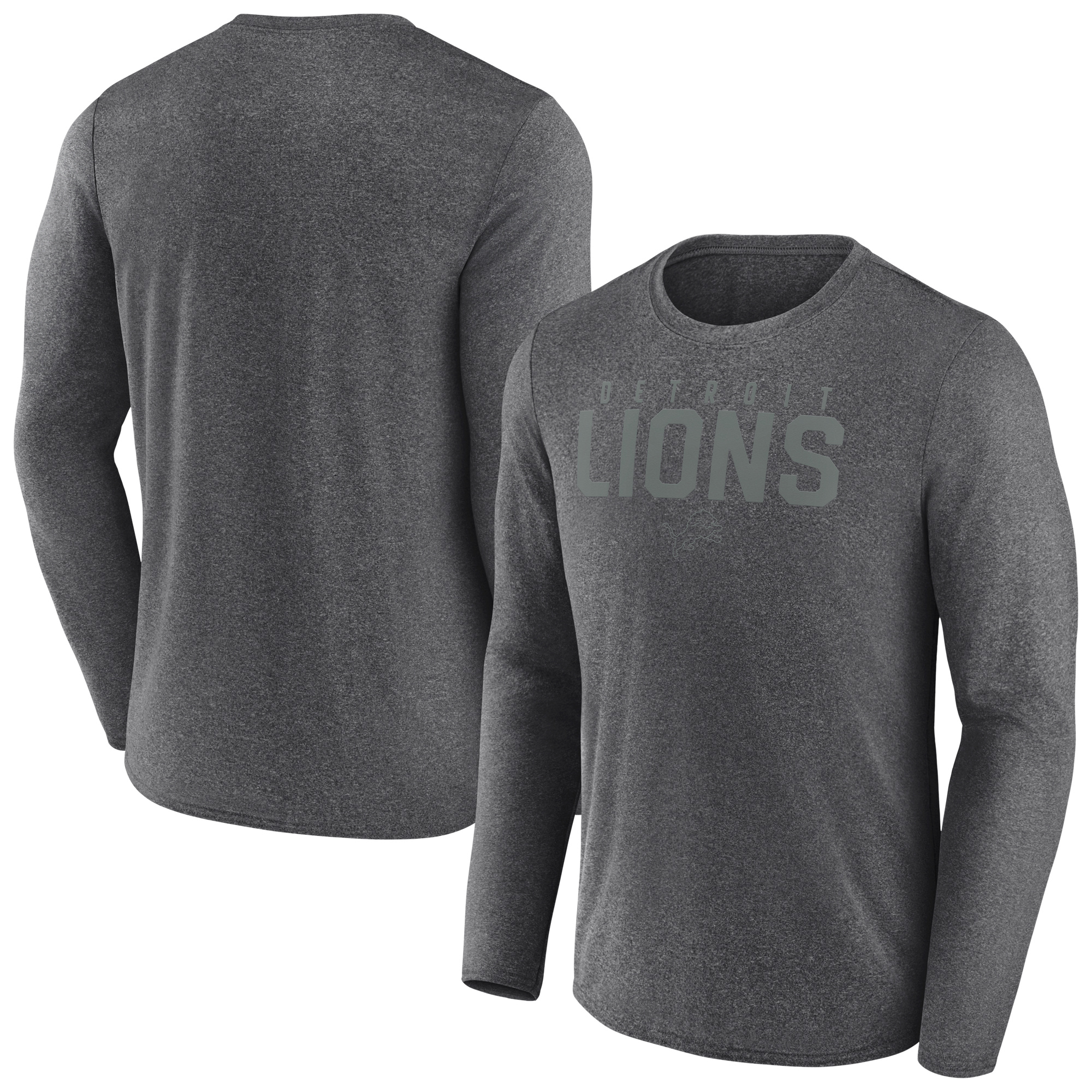 NFL Detroit Lions Fanatics Black Out Lateral Long Sleeve Tee