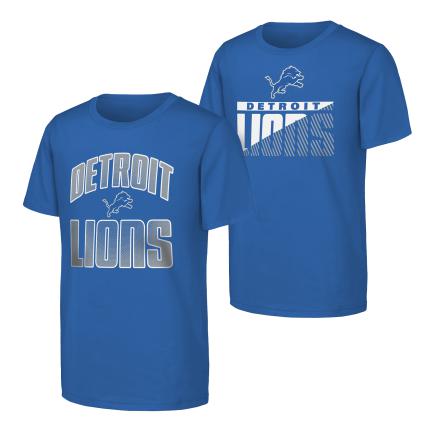 NFL Detroit Lions Youth Never Quit "2 pack" tee shirts