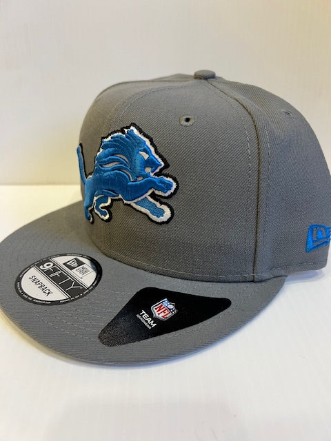 NFL Detroit Lions New Era 9Fifty Snapback Hat (Blue on Grey)