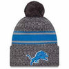 NFL Detroit Lions '23 New Era Sideline Sports Knit Toque with Pom (dark grey)