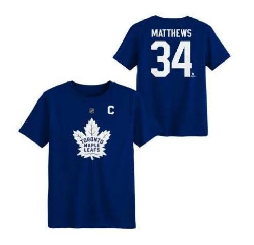 NHL Toronto Maple Leafs Youth "Matthews" Captain Tee