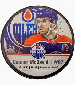 NHL Edmonton Oilers Connor McDavid #97 Hockey Puck
