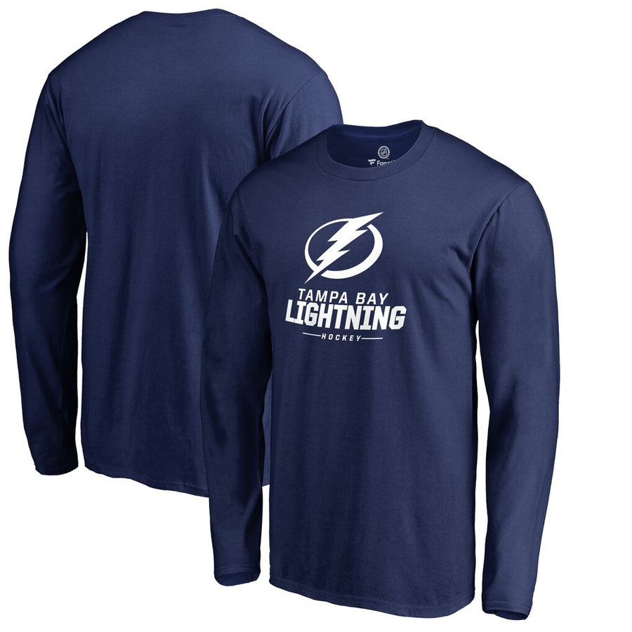 NHL Tampa Bay Lightning Men's Fanatics Teamlockup Long Sleeve T-Shirt